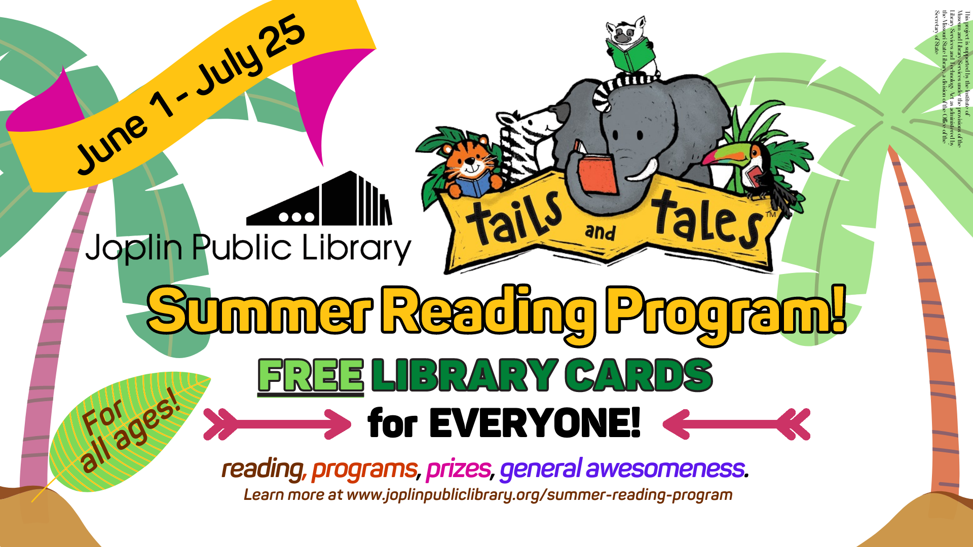 Summer Reading Program Sign Up Now! Joplin Public Library